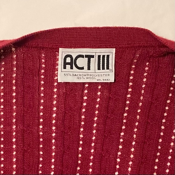 Act III Pointelle Knit Cardigan - Picture 10 of 12